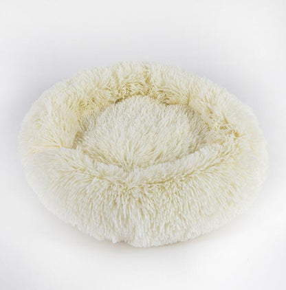 Lits pour chiens et chats. Coussin rond en peluche. Nid pour animaux. Matelas pour chiots