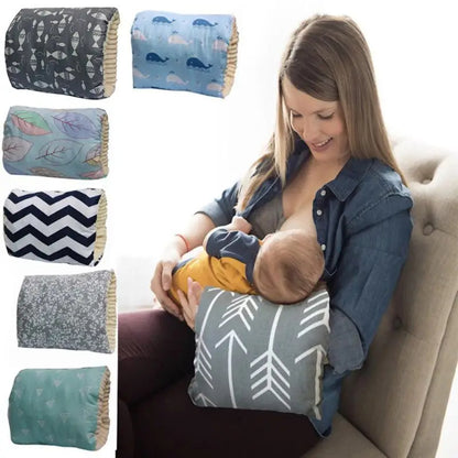 Coussin d’allaitement ajustable en coton – soutien du bras pour bébé et parent